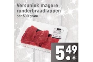 versuniek magere runderbraadlappen