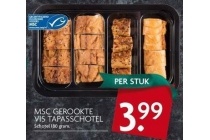 msc gerookte vis tapasschotel