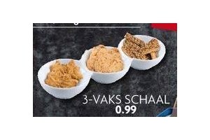 3 vaks schaal
