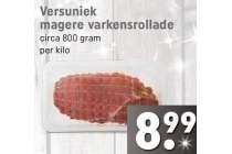 versuniek magere varkensrollade