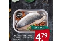 zeebaarsfilet met tomaattapenade
