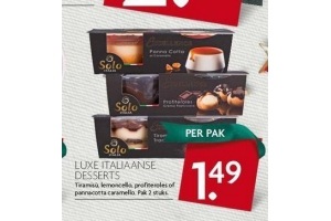 luxe italiaanse desserts