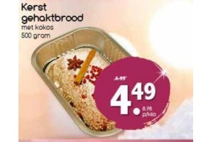 kerst gehaktbrood