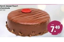 kerst desserttaart chocolade