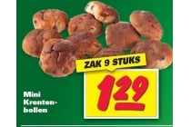 mini krenten bollen