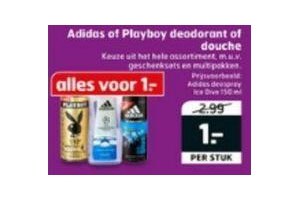 adidas of playboy deodorant of douche