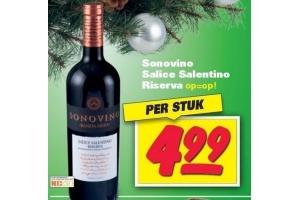 sonovino salice salentino riserva