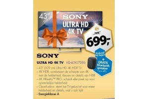 sony ultra hd 4k tv kd43xe7096