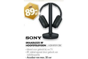 sony draadloze rf hoofdtelefoon