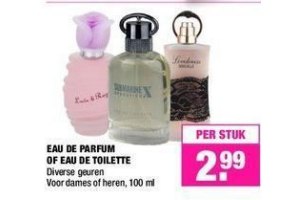 eau de parfume of eau de toilette