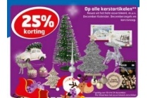 25 korting op alle kerstartikelen