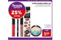 nu 25 korting op lottie london make up