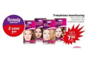 trekpleister haarkleuring nu 2 stuks voor eur7 99