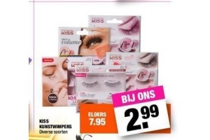 kiss kunstwimpers nu eur2 99 per stuk