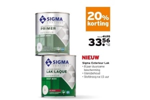 sigma exterieur lak 20 korting