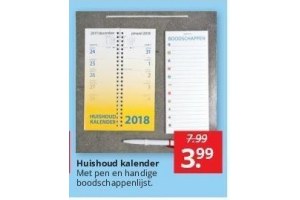 huishoud kalender