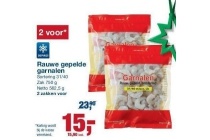 rauwe gepelde garnalen