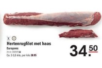 hertenrugfilet met haas
