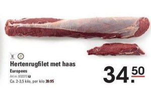 hertenrugfilet met haas