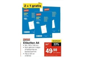 etiketten a4