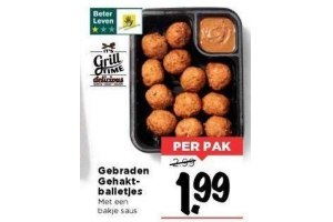 gebraden gehaktballetjes