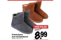 dameslaars met imitatiebont