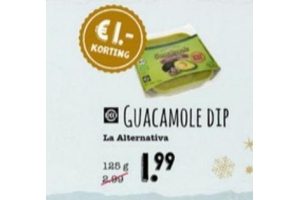 la alternativa guacamole dip