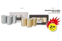 geurkaarsjes in glas