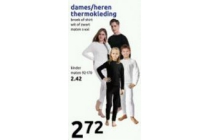 dames heren thermokleding
