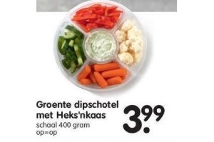 groente dipschotel met heks nkaas