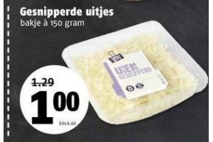 gesnipperde uitjes