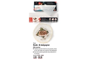 saga kook en bakpapier