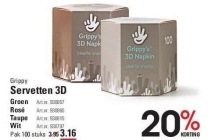 grippy servetten 3d