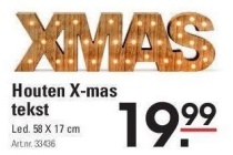 houten x mas tekst