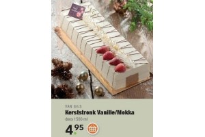 kerststronk vanille mokka