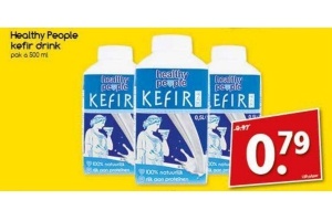 healthy people kefir drink