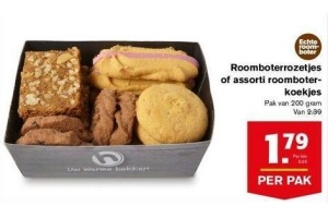 roomboterrozetjes of assorti roomboterkoekjes
