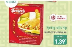 beckers spring rolls kip