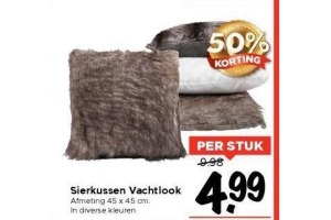 sierkussen vachtlook