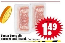vers en voordelig gerookt ontbijtspek