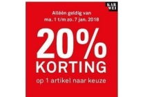 1 artikel naar keuze van karwei