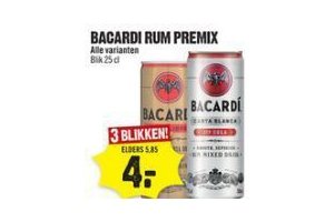 bacardi rum premix