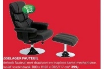 fauteuil m voetenbank hundslund