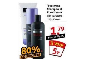 tresemme shampoo of conditioner