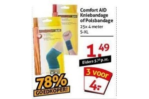 comfort aid kniebandage of polsbandage