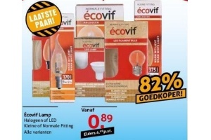 ecovif lamp halogeen of led