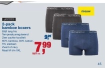 2 pack bamboe boxers