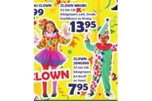 clownspak voor kinderen