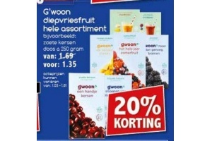 gwoon diepvriesfruit hele assortiment