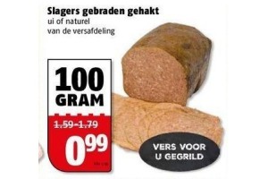 slagers gebraden gehakt